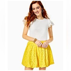 NWT Lily Pulitzer Leah Eyelet Skirt